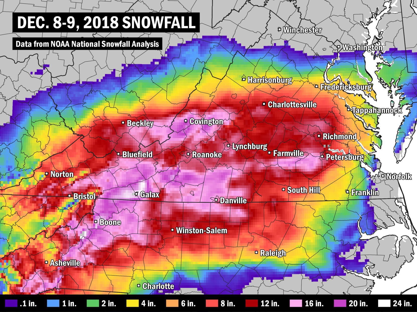 Regional snowfall